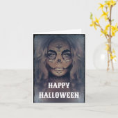 ハロウィンのカード カード (黄色い花)