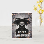 ハロウィンのカード カード (黄色い花)