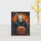 ハロウィンのカード カード (黄色い花)