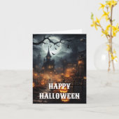 ハロウィンのカード カード (黄色い花)