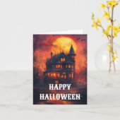 ハロウィンのカード カード (黄色い花)