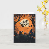 ハロウィンのカード スプーキー カード (黄色い花)