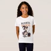 ハロウィンのガチョウ魔女 Tシャツ (正面フル)