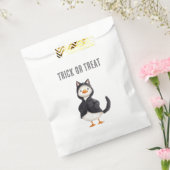 ハロウィンのガチョウ 黒猫 フェイバーバッグ (封をした状態)