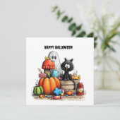 ハロウィンのキャラクター カード (スタンド正面)