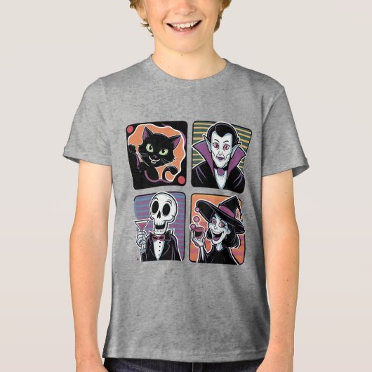 ハロウィンのキャラ トライブレンドＴシャツ (正面)
