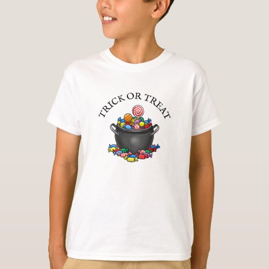 ハロウィンのキャンディーポット Tシャツ (正面)