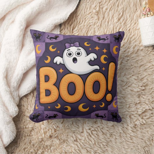ハロウィンのキルト、スローピロー クッション (ブランケット)
