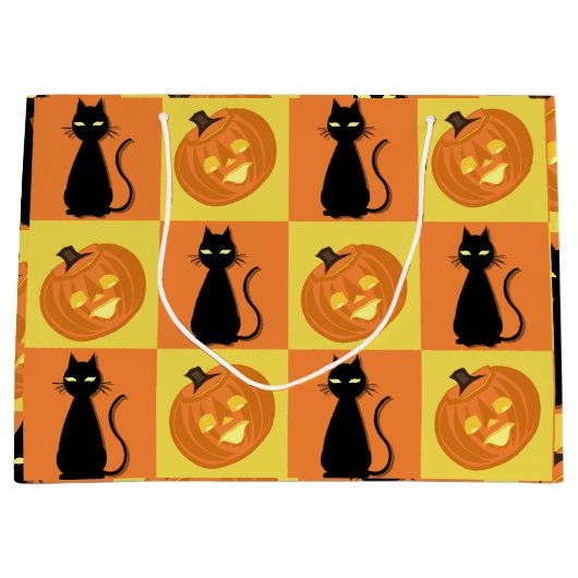 ハロウィンのギフトバッグ ラージペーパーバッグ (正面)