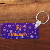 ハロウィンのクモの巣 キーホルダー (正面)