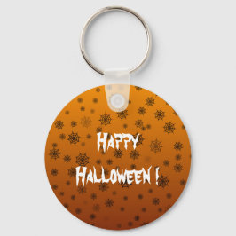 ハロウィンのクモの巣 キーホルダー