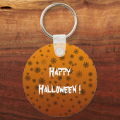 ハロウィンのクモの巣 キーホルダー (正面)