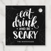 ハロウィンのクモの巣 フェイバータグ (裏面)