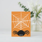 ハロウィンのクモの巣 ポストカード (スタンド正面)