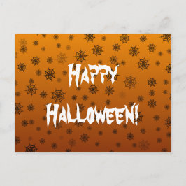 ハロウィンのクモの巣 ポストカード