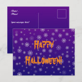 ハロウィンのクモの巣 ポストカード (正面/裏面)