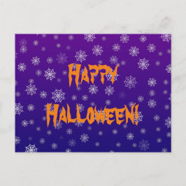 ハロウィンのクモの巣 ポストカード