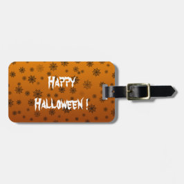 ハロウィンのクモの巣 ラゲッジタグ