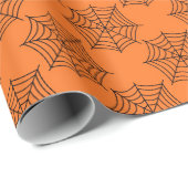 ハロウィンのクモの巣 ラッピングペーパー (ロールコーナー)