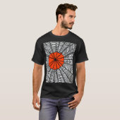 ハロウィンのクモの巣 Tシャツ (正面フル)