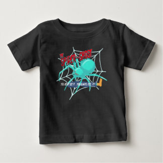 ハロウィンのクモの幽霊 ベビーTシャツ