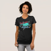 ハロウィンのクモの幽霊 Tシャツ (正面フル)