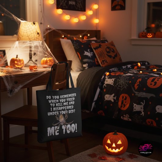ハロウィンのクモの復讐 トートバッグ