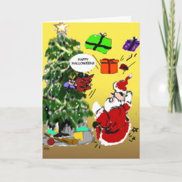 ハロウィンのクリスマスカード シーズンカード