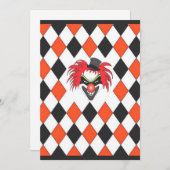 ハロウィンのクレイジークローン 招待状 (正面/裏面)