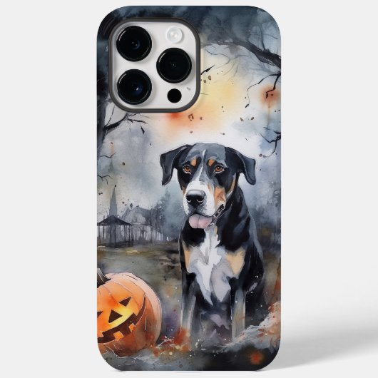 ハロウィンのグレートスイス+カボチャで怖い Case-Mate iPhoneケース (裏面)