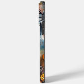 ハロウィンのケーン・コルソとカボチャの怖いデザイン Case-Mate iPhoneケース (裏面 / 左)