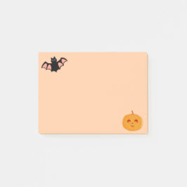 ハロウィンのコウモリとかぼちゃ ポストイット