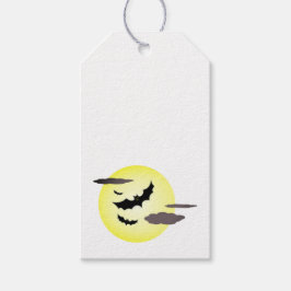 ハロウィンのコウモリと満月のギフトタグ ギフトタグ