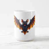 ハロウィンのコウモリの飛行 コーヒーマグカップ (中央)