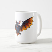 ハロウィンのコウモリの飛行 コーヒーマグカップ (正面右)