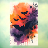 ハロウィンのコウモリ ウィンドウサイン (シート3)