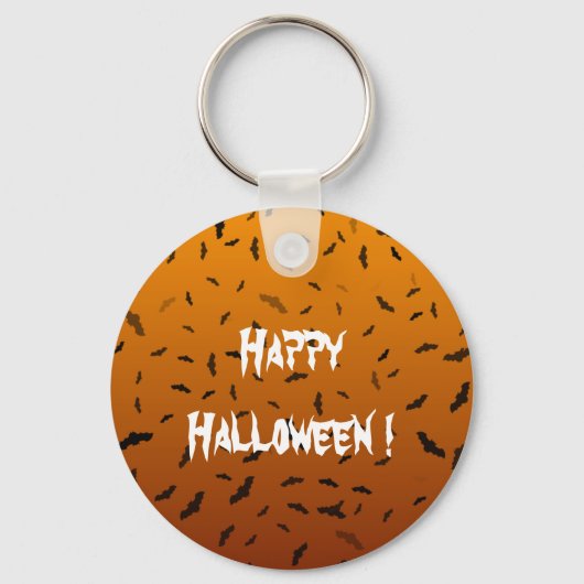 ハロウィンのコウモリ キーホルダー (正面)