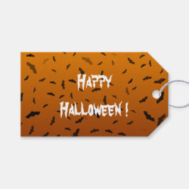 ハロウィンのコウモリ ギフトタグ