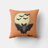 ハロウィンのコウモリ クッション (裏面)