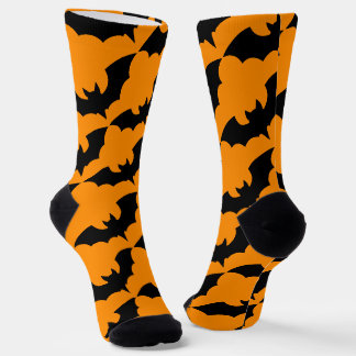 ハロウィンのコウモリ スクリューボール グラフィックス ソックス