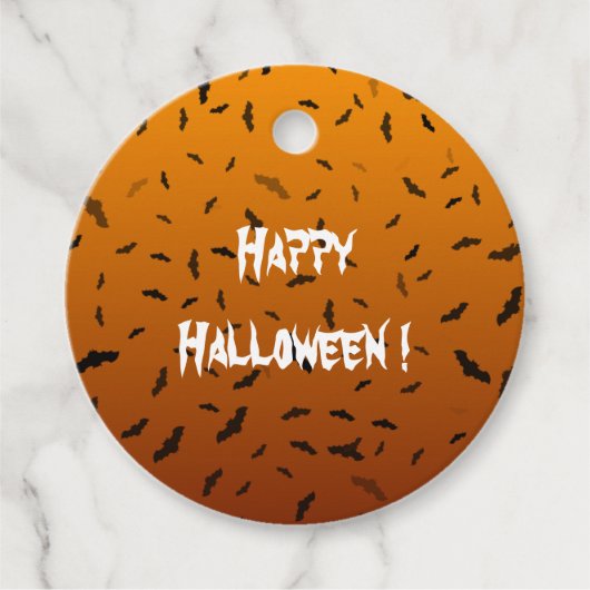 ハロウィンのコウモリ フェイバータグ (正面)