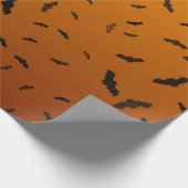 ハロウィンのコウモリ ラッピングペーパー (角)