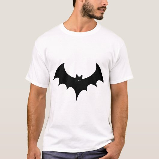 ハロウィンのコウモリ Tシャツ (正面)