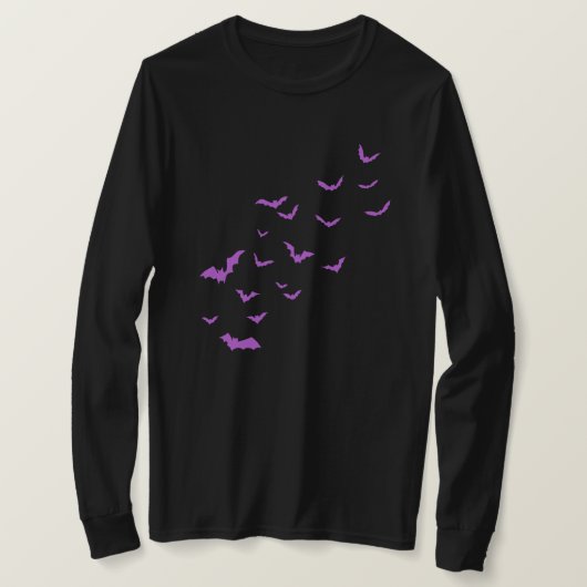 ハロウィンのコウモリ Tシャツ (デザイン正面)