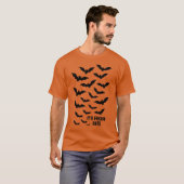 ハロウィンのコウモリ Tシャツ (正面フル)
