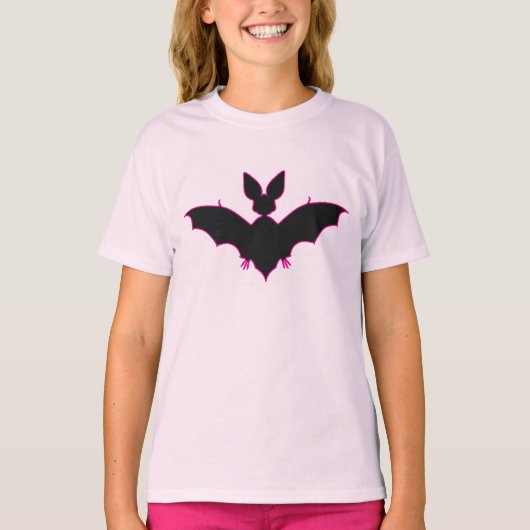 ハロウィンのコウモリ Tシャツ (正面)