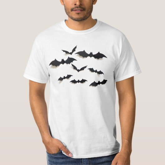 ハロウィンのコウモリ Tシャツ (正面)