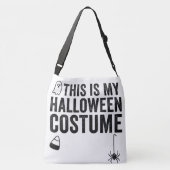 ハロウィンのコスチュームがこれ Funny Ghost Humor クロスボディバッグ (裏面)