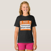 ハロウィンのコスチュームのネームタグ嫌いのキッズ用 Tシャツ (正面フル)