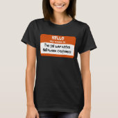 ハロウィンのコスチュームの名札を憎むGal Tシャツ (正面)